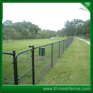 PVC coated black fence panel